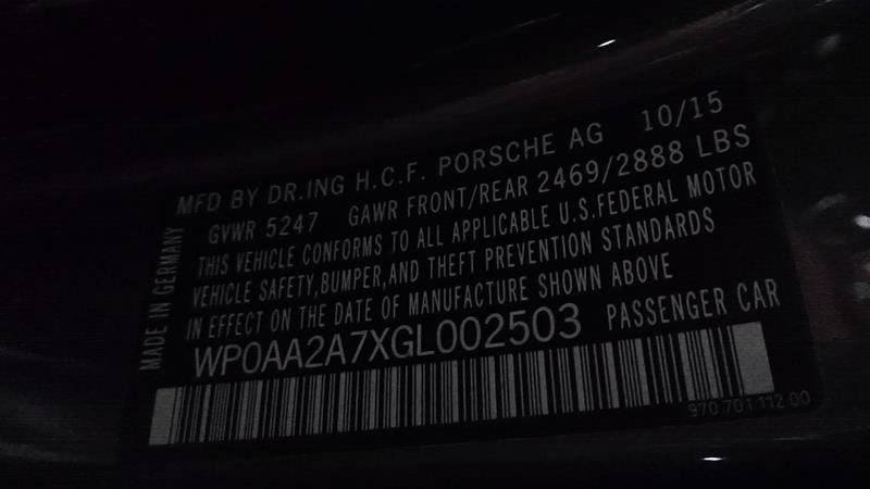 Used 2014-2016 Porsche Panamera 3.6L V6 Engine