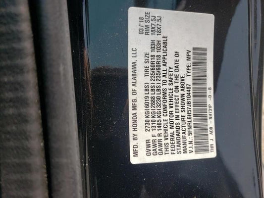 Used 2018-2019 Honda Odyssey Engine (3.5L J35Y7) – 82,000 Miles