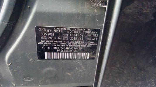 Used 2023 Hyundai Sonata 2.5L Smartstream Engine – 19,088 Miles