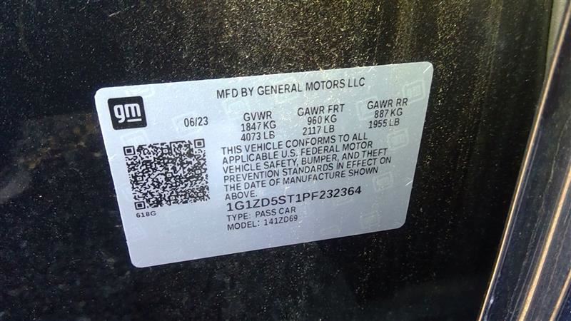 Used 2023-2025 Chevrolet Malibu 1.5L Turbo Engine (LFV) – Only 1,003 Miles