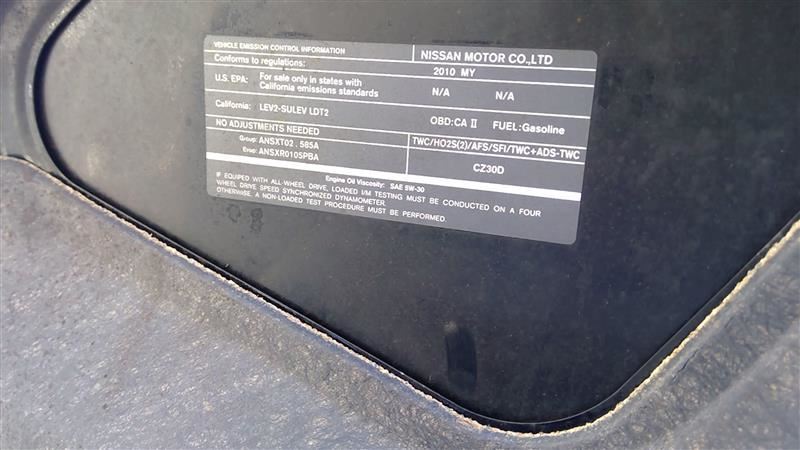 Used 2009-2010 Nissan Rogue 2.5L Engine – 125,879 Miles – VIN A (QR25DE) California Emissions