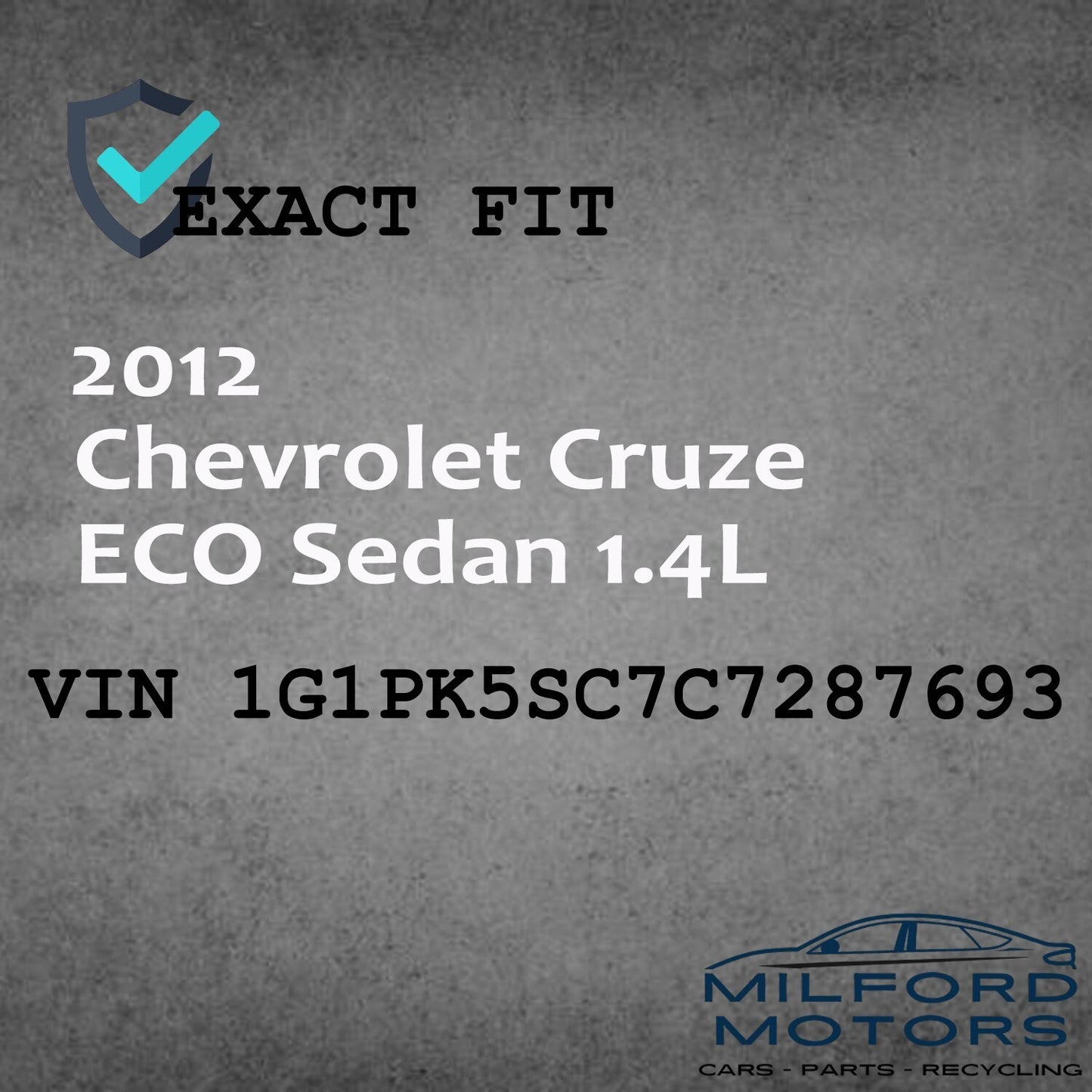 Driver Headlight with Chrome Bezel Fits 2011-2012 Chevrolet Cruze ECO Sedan 1.4L