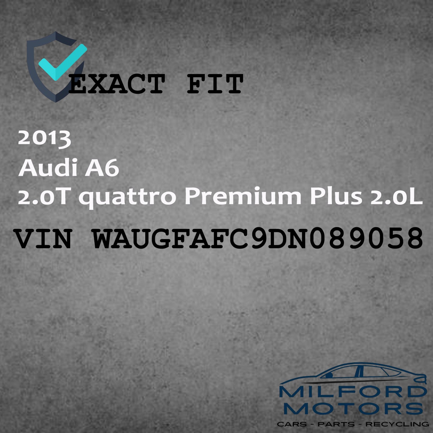 Instrument Speedometer Head/Cluster Fits 2012-2015 Audi A6 Sedan 2.0L