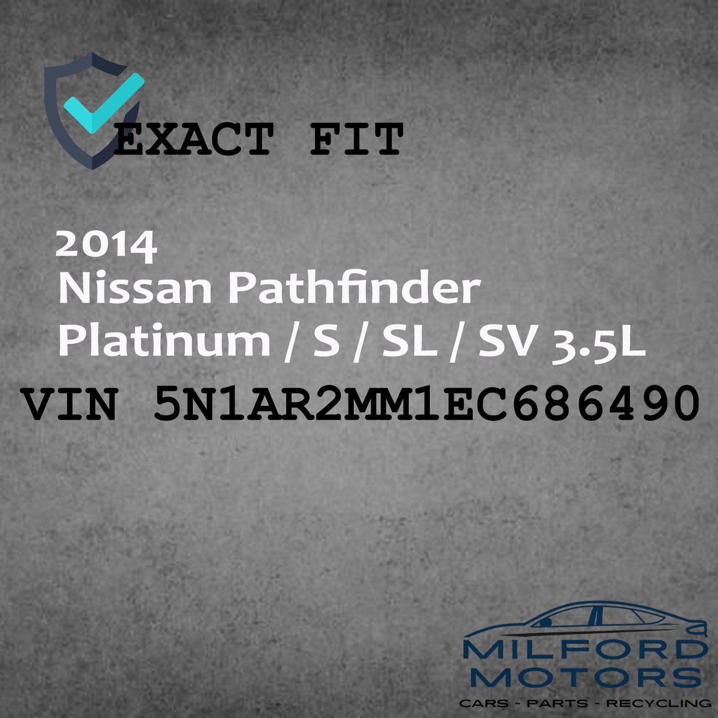 Driver Halo LED Headlight Assembly 2013-2016 Nissan Pathfinder 3.5L