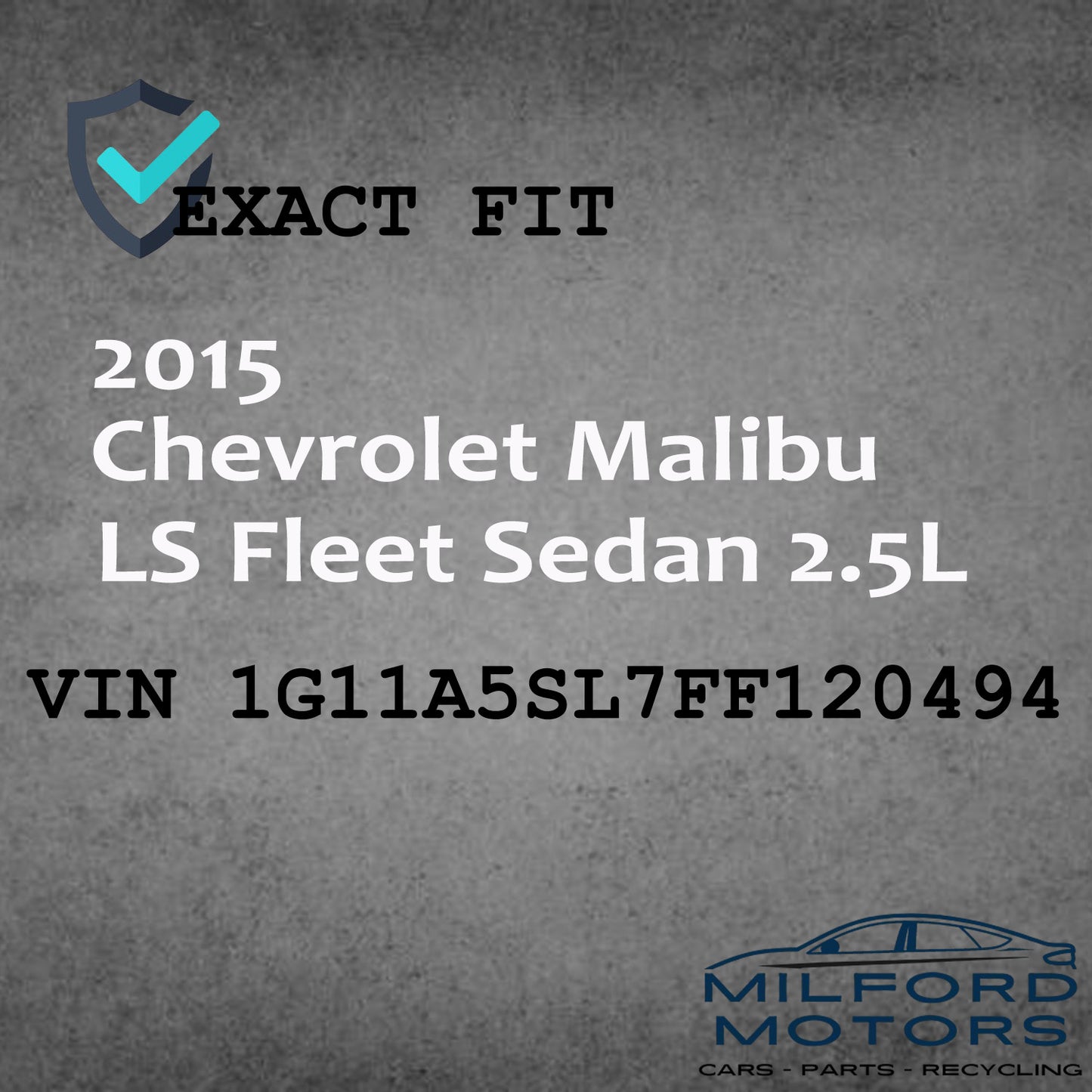 Driver LED Headlamp Assembly 2013-2016 Chevy Malibu LS Fleet Sedan 2.5L