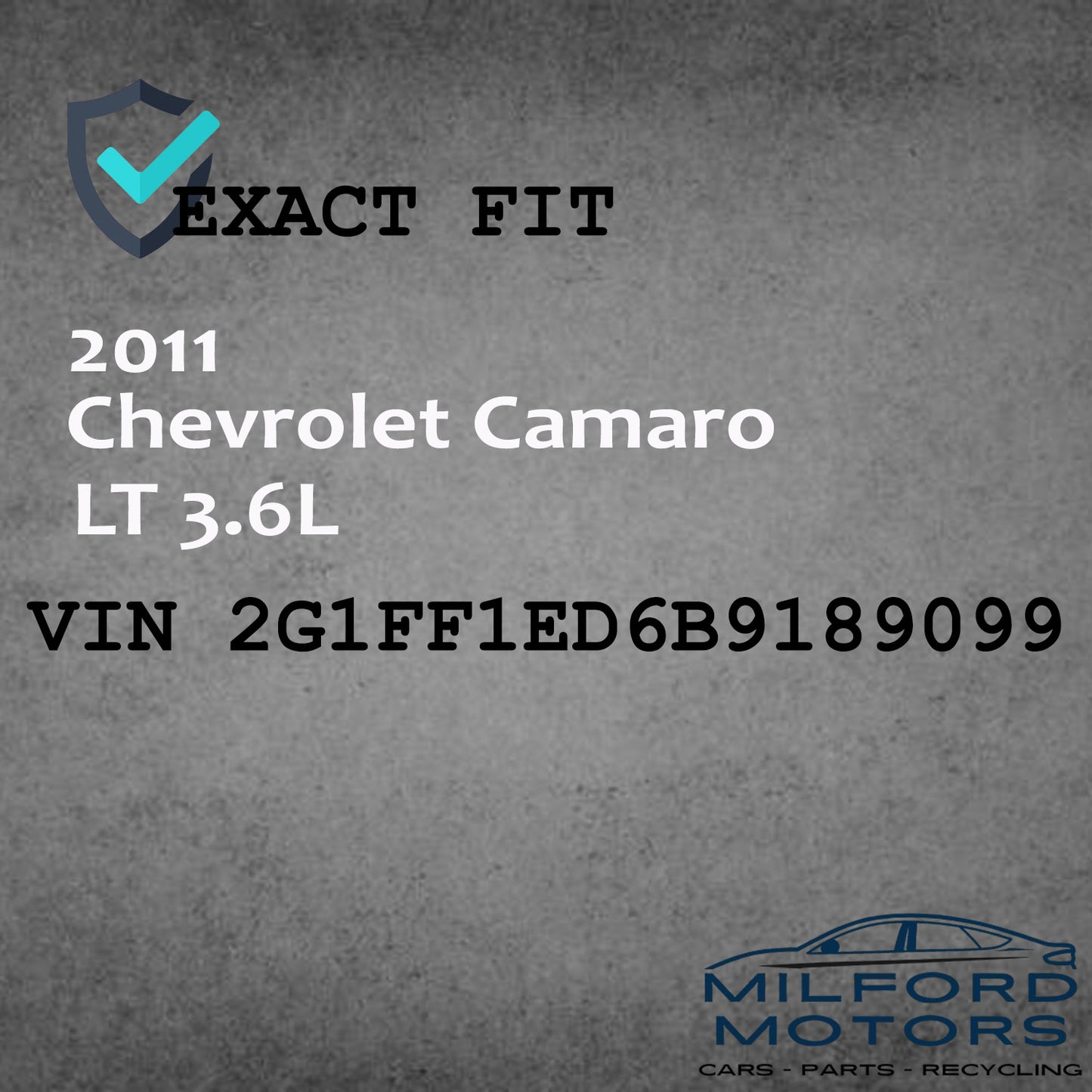 Passenger Side Headlight Assembly Halogen 2010-2013 Chevrolet Camaro LT 3.6L