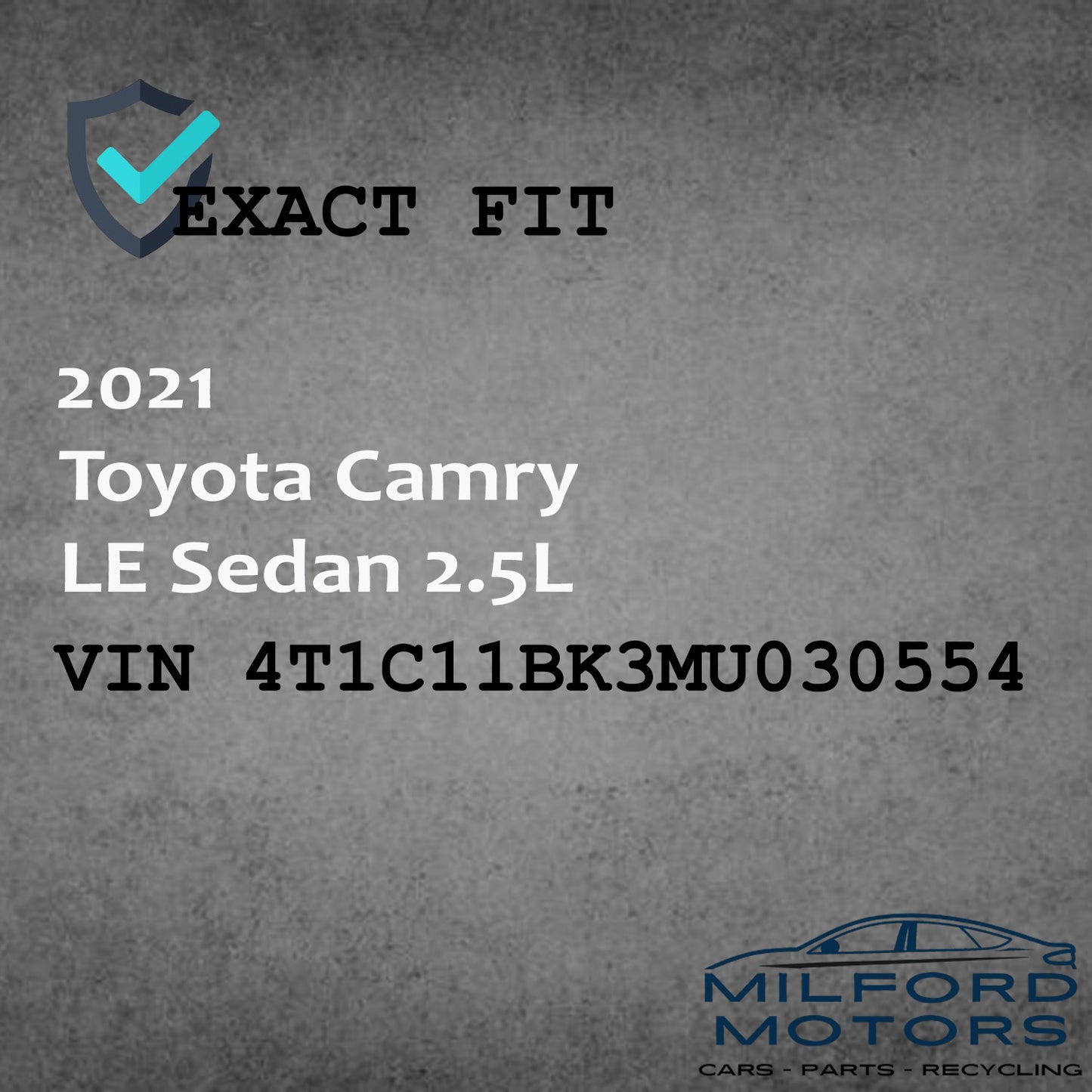 OEM LH Side View Mirror Glass Only Fits 2021- 2025 Toyota Camry LE Sedan 2.5L