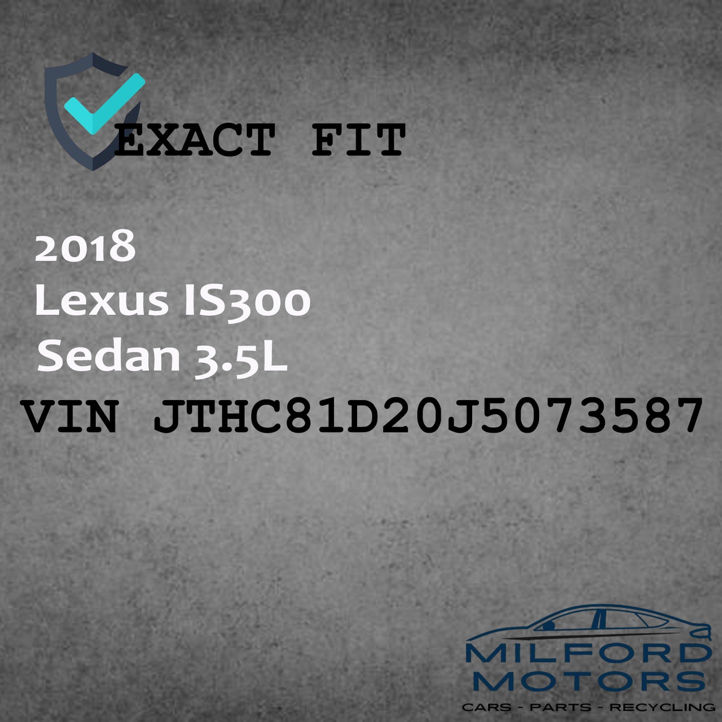 Interior Seat Switch Box Fits 2018 Lexus IS300 Sedan 3.5L