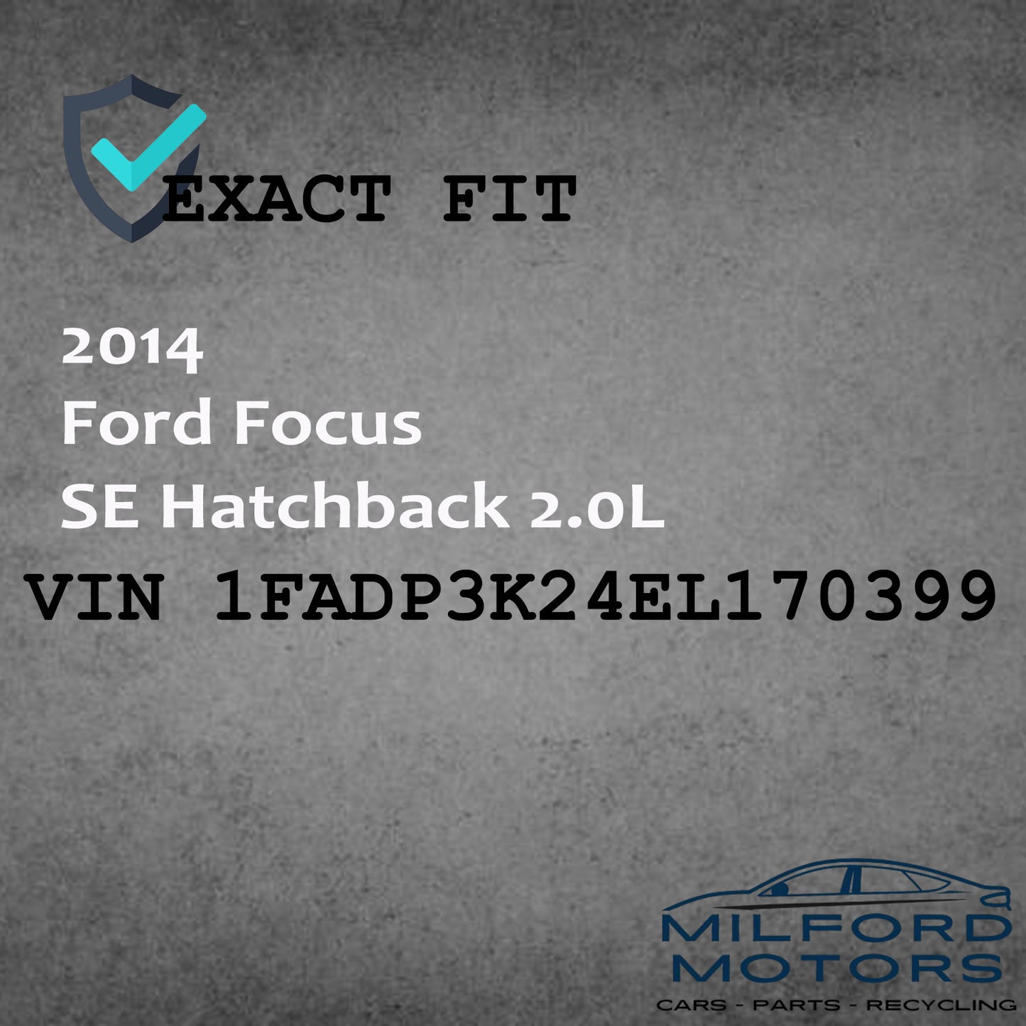 Black Interior Rear View Mirror w/ Manual Dimming Fits 2008-202 Focus 2.0L