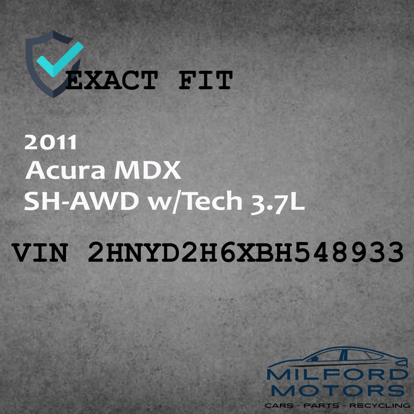 Driver Side HID Headlight Assembly Fits 2010-2013 Acura MDX