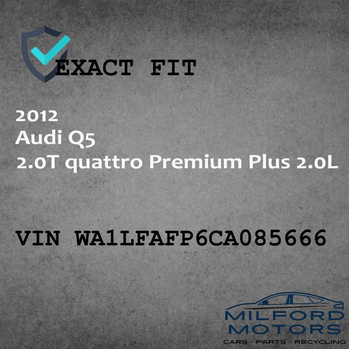 USED Instrument Speedometer Head/Cluster-2011-2012 Q5 quattro Premium Plus 2.0L