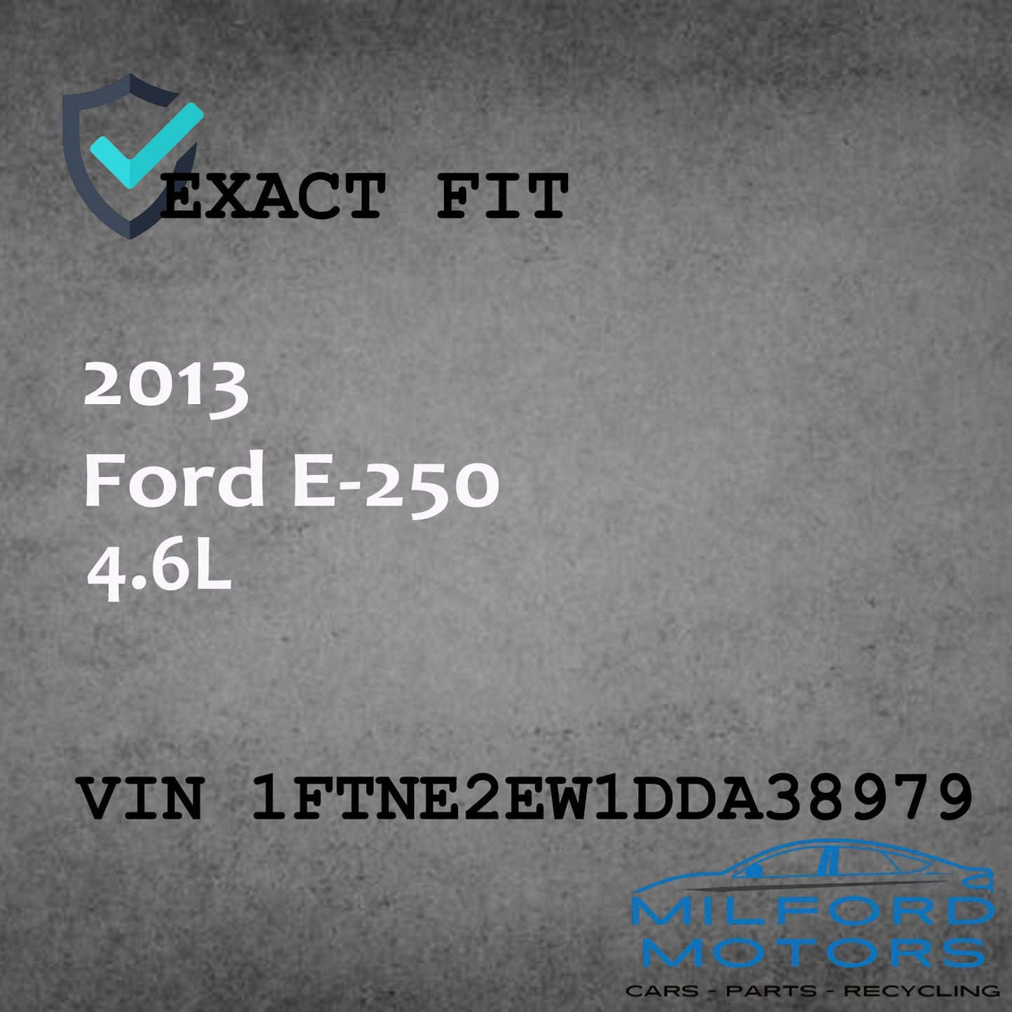 Radio Audio with Face Panel and Receiver Fits for 2012-2013 Ford E-250 4.6L