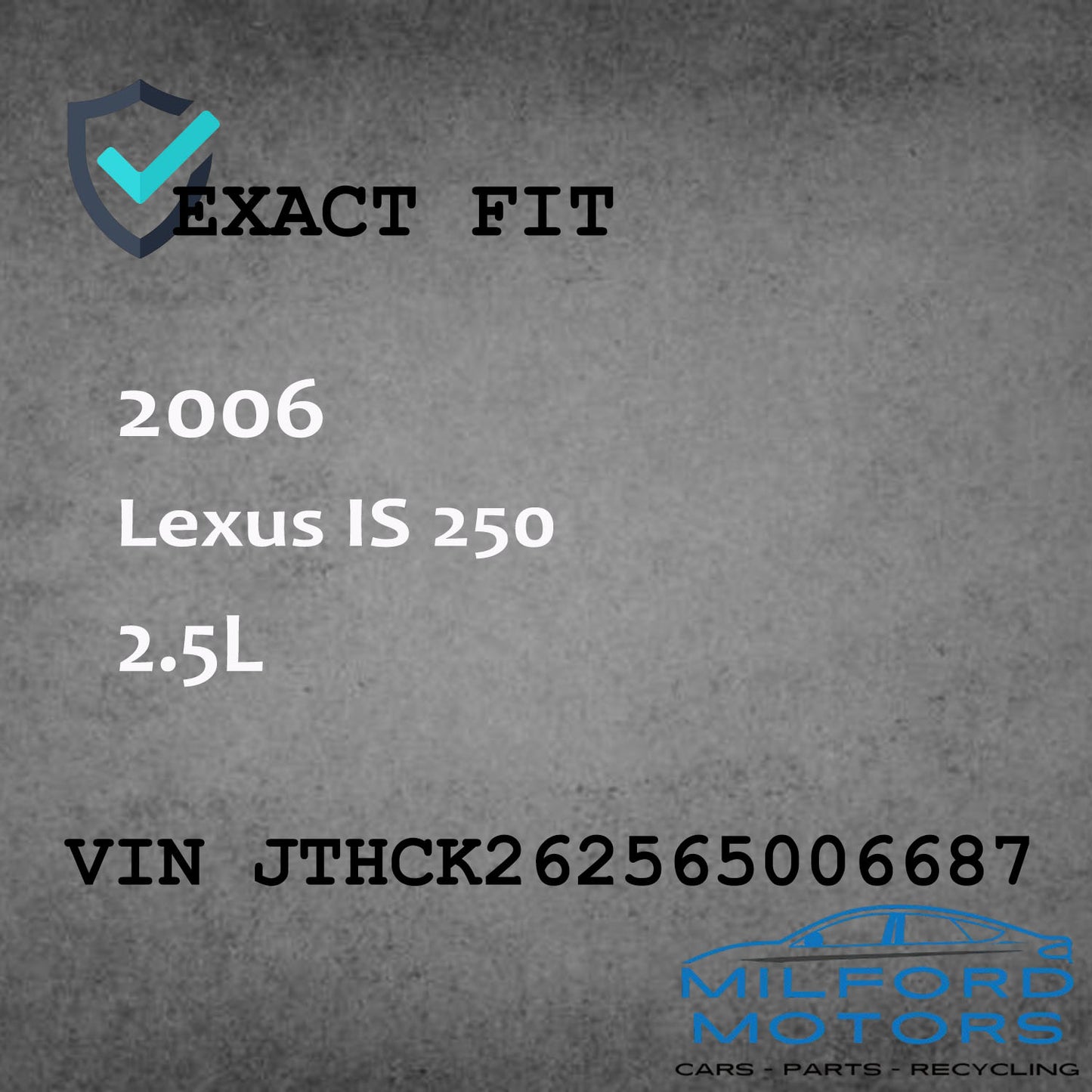 Wheel Air Bag Fits for 2006 Lexus IS 250 2.5L