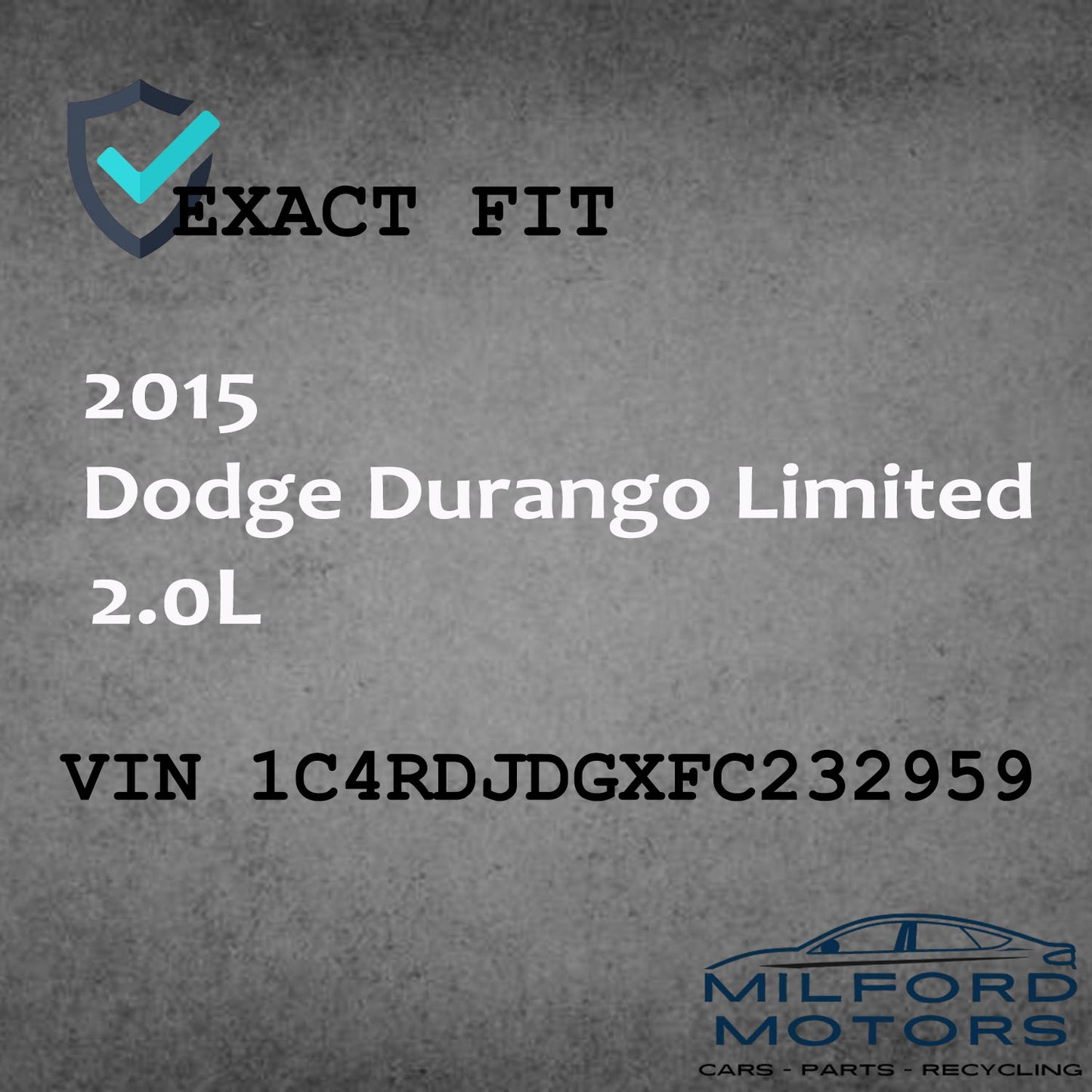 Poliches Wheel Rim 20X8 Fits for 2014-2015 Dodge Durango Limited 2.0L