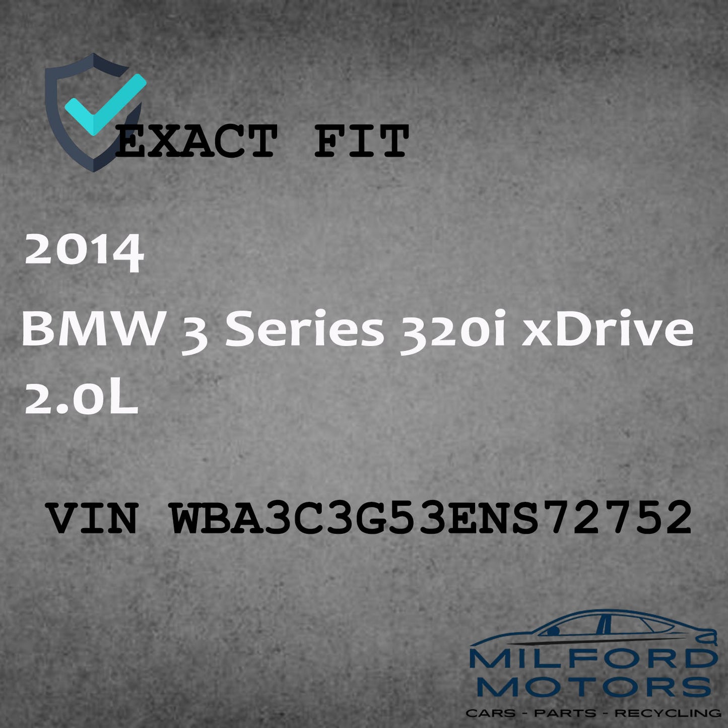 Triple Edge Wheel Rim 17X7-1/2 Fits for 2012-2019 BMW 3 Series 320i xDrive 2.0L