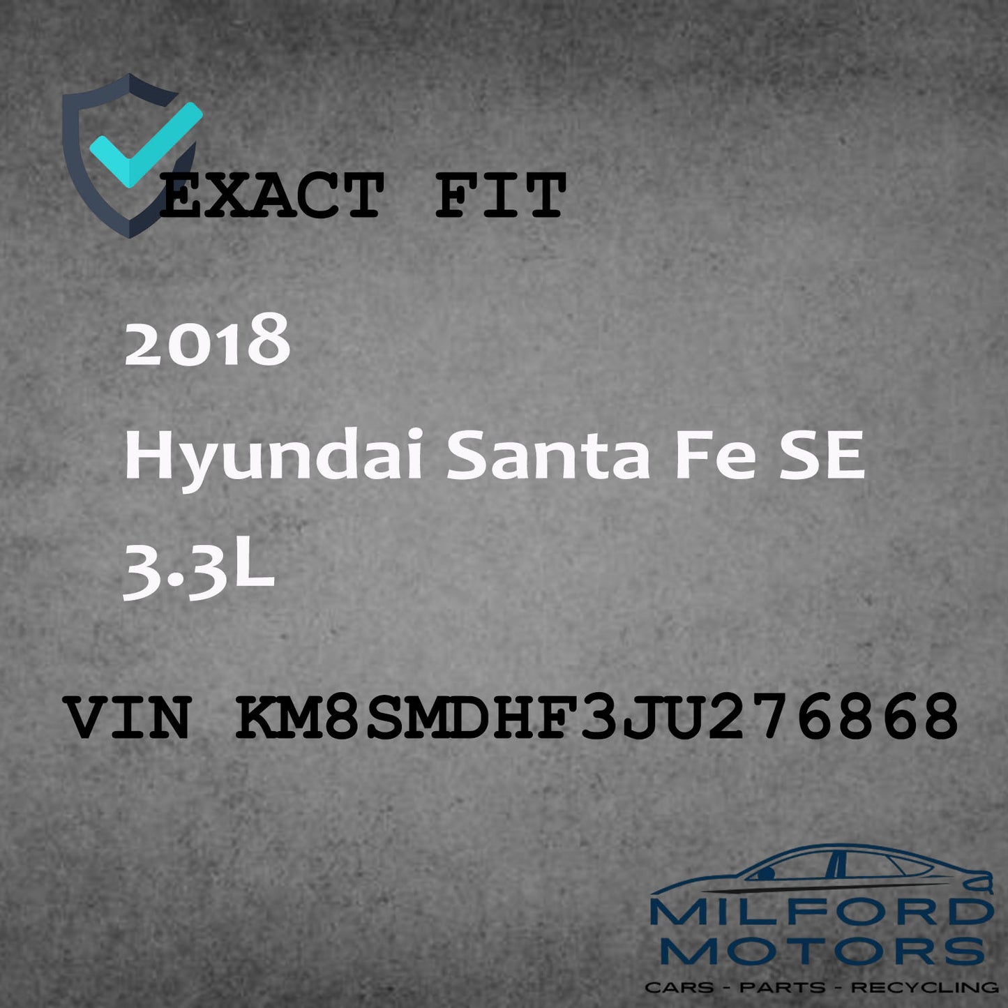 Alloy Wheel Rim 18x7-1/2 Fits for 2017-2019 Hyundai Santa Fe SE 2.0L