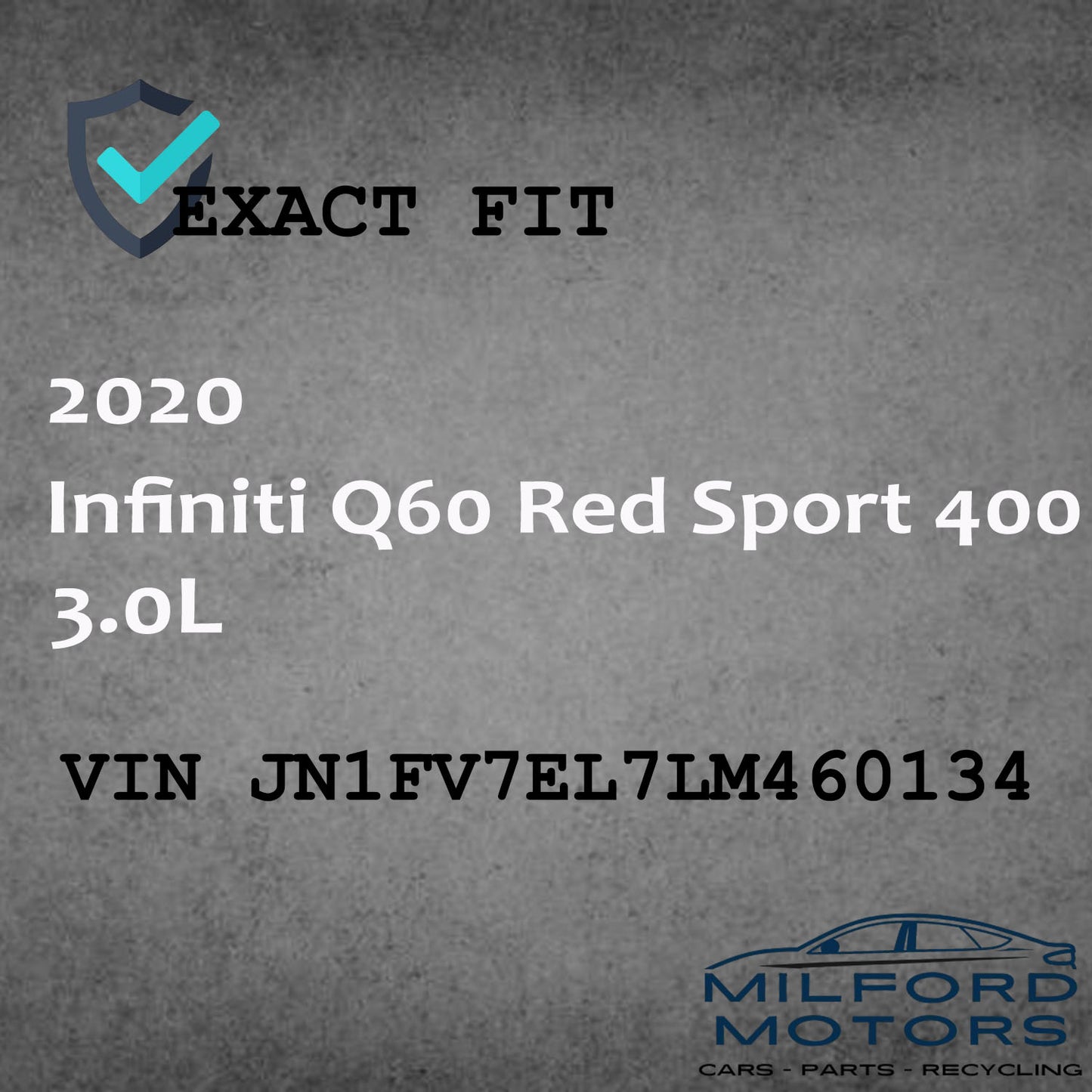 Alloy CPE Wheel Rim 20X9 Fits for 2018-2022 Infiniti Q60 Red Sport 400 3.0L