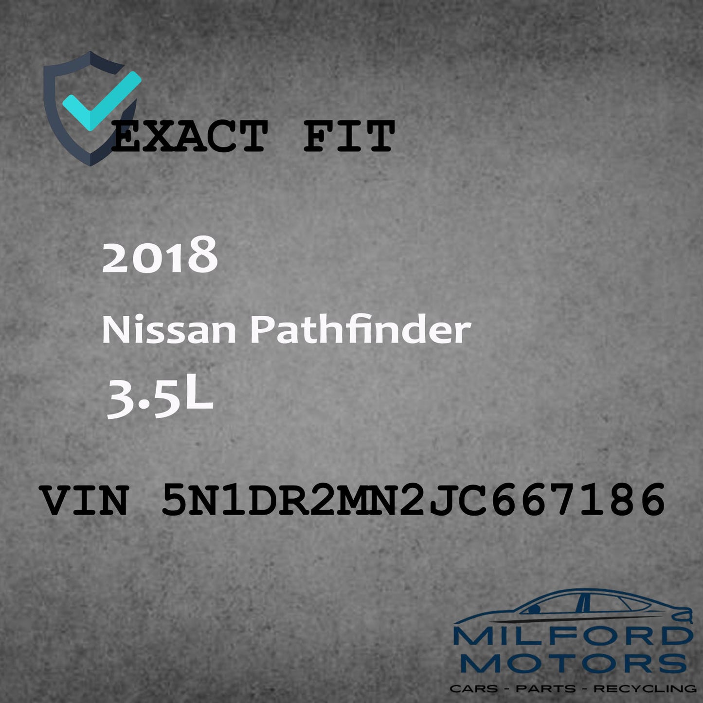 Alloy 15 Spoke Wheel Rim 18X7-1/2 Fits for 2017-2020 Nissan Pathfinder 3.5L