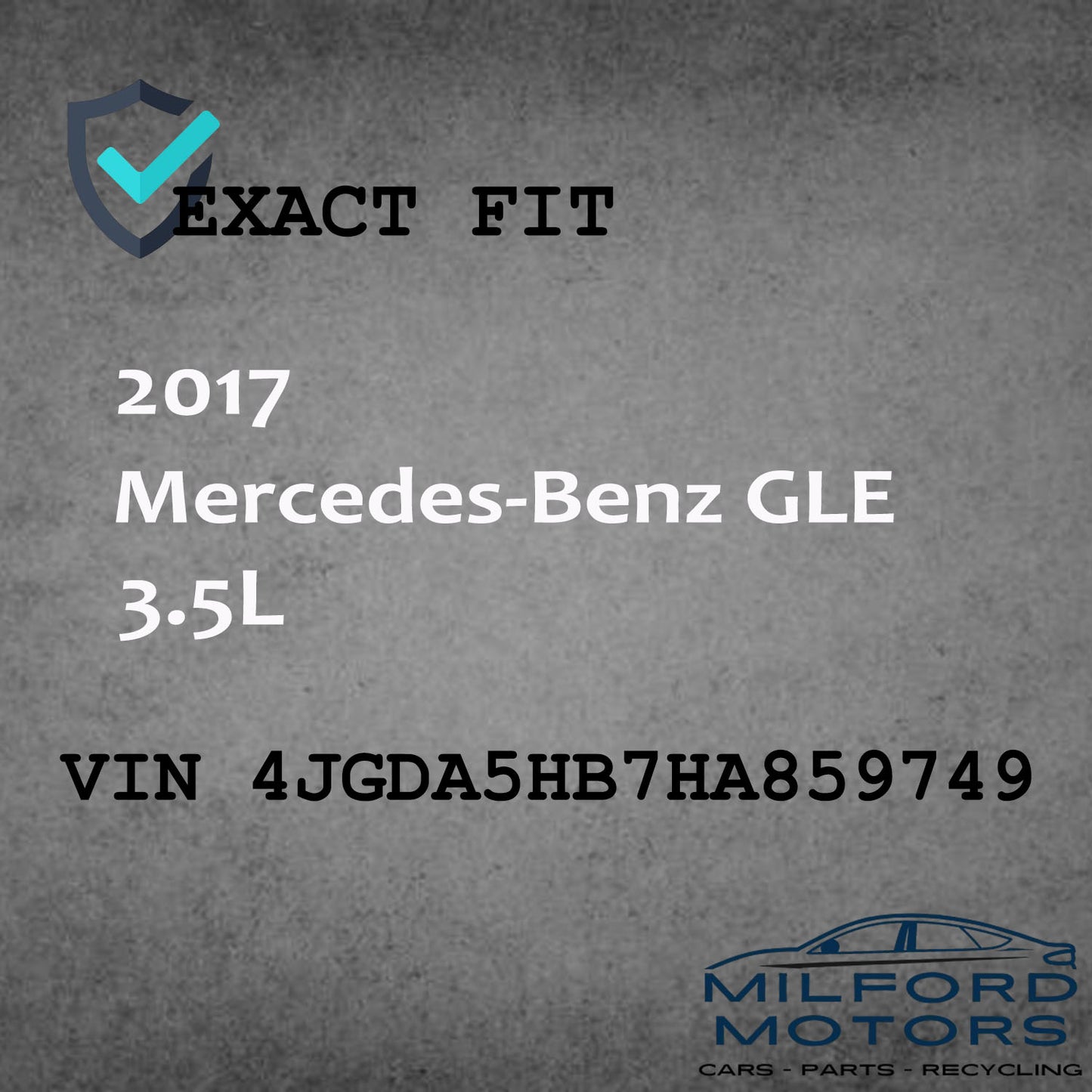 Wheel Rim 17X7 Fits for Mercedes-Benz GLE GLE 350 4MATIC 3.5L