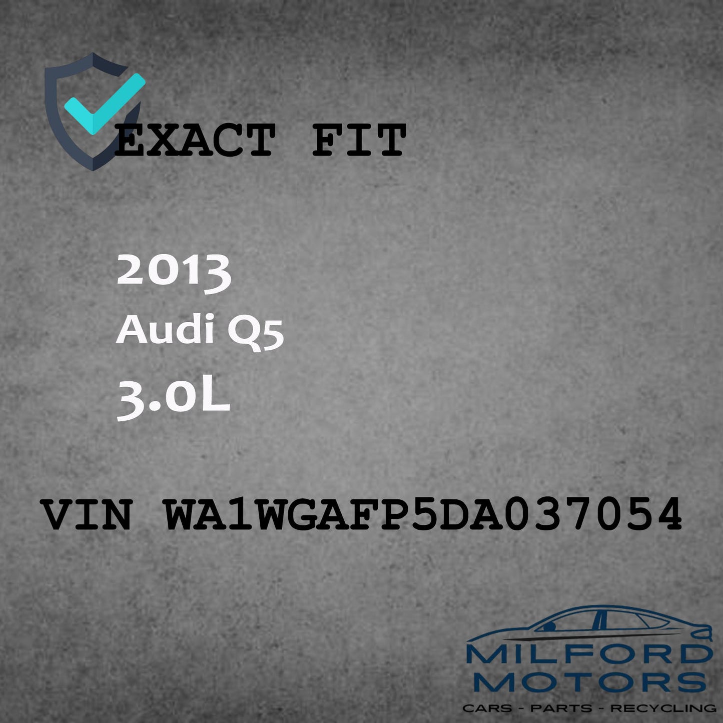 Alloy 5 Slotted Spoke Wheel Rim 19X8 Fits for 2013-2017 Audi Q5 3.0L