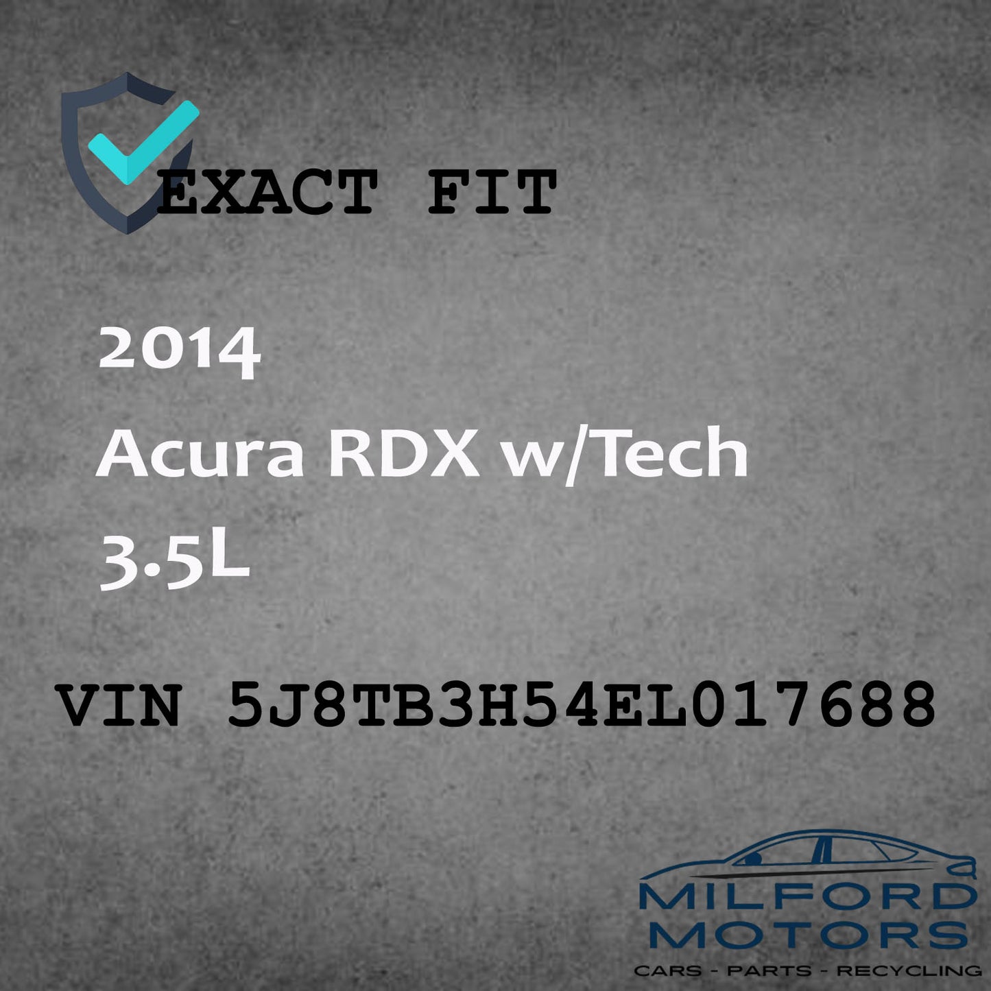 Left Driver Side Tail Light Fits for 2013-2015 Acura RDX w/Tech 3.5L