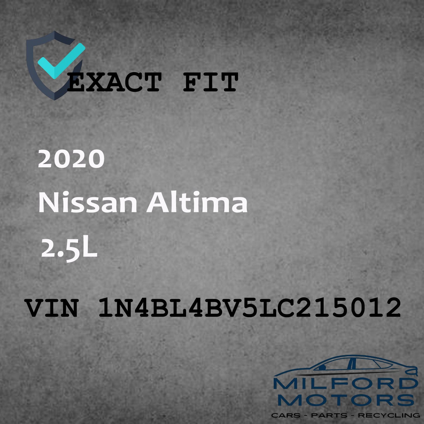 Left Driver Side Tail Light Fits for 2019-2025 Nissan Altima S 2.5L