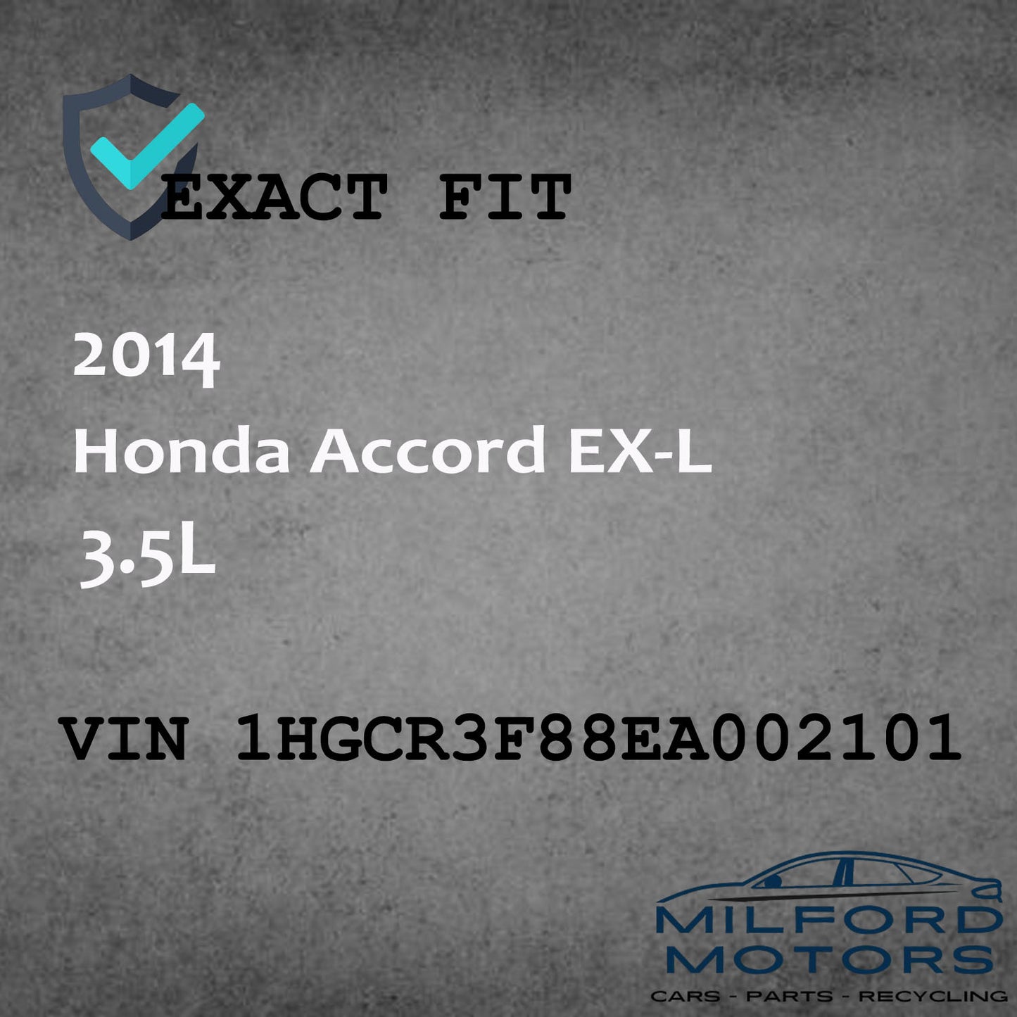 Right Passenger Side Tail Light Fits for 2013-2015 Honda Accord EX-L V-6 3.5L