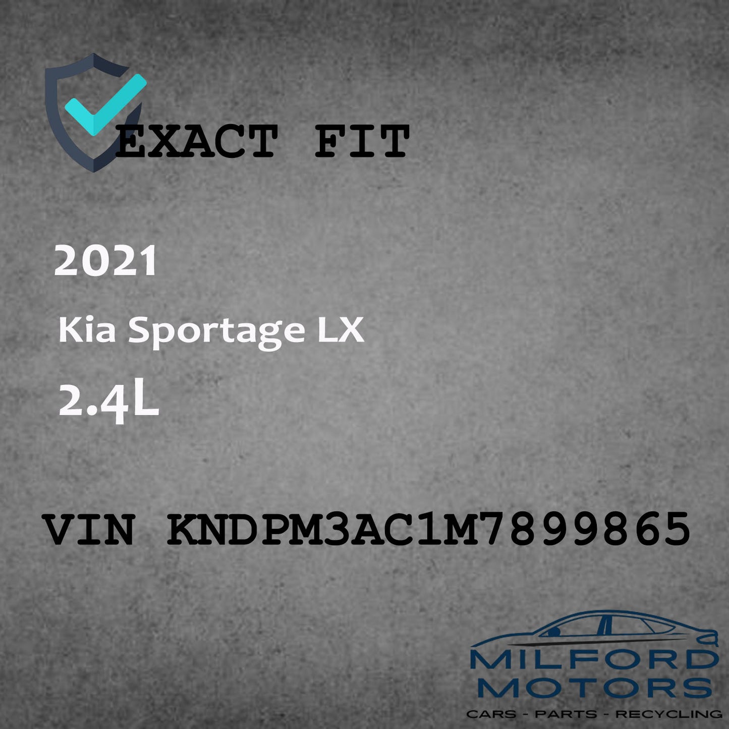 Left Driver Side Tail Light Fits for 2020-2022 Kia Sportage LX 2.4L