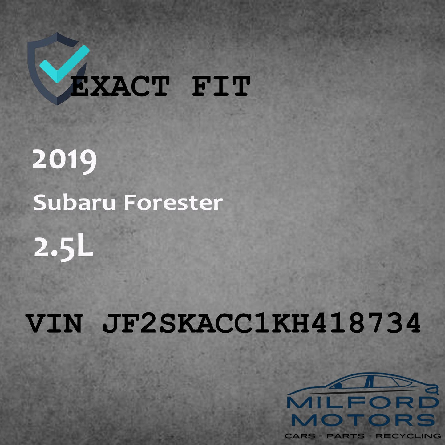 Right Passenger Side Tail Light Fits for 2019-2024 Subaru Forester 2.5L