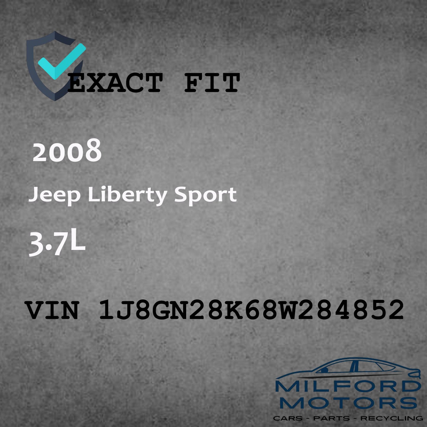 Left Driver Side Tail Light Fits for 2008-2012 Jeep Liberty Sport 3.7L