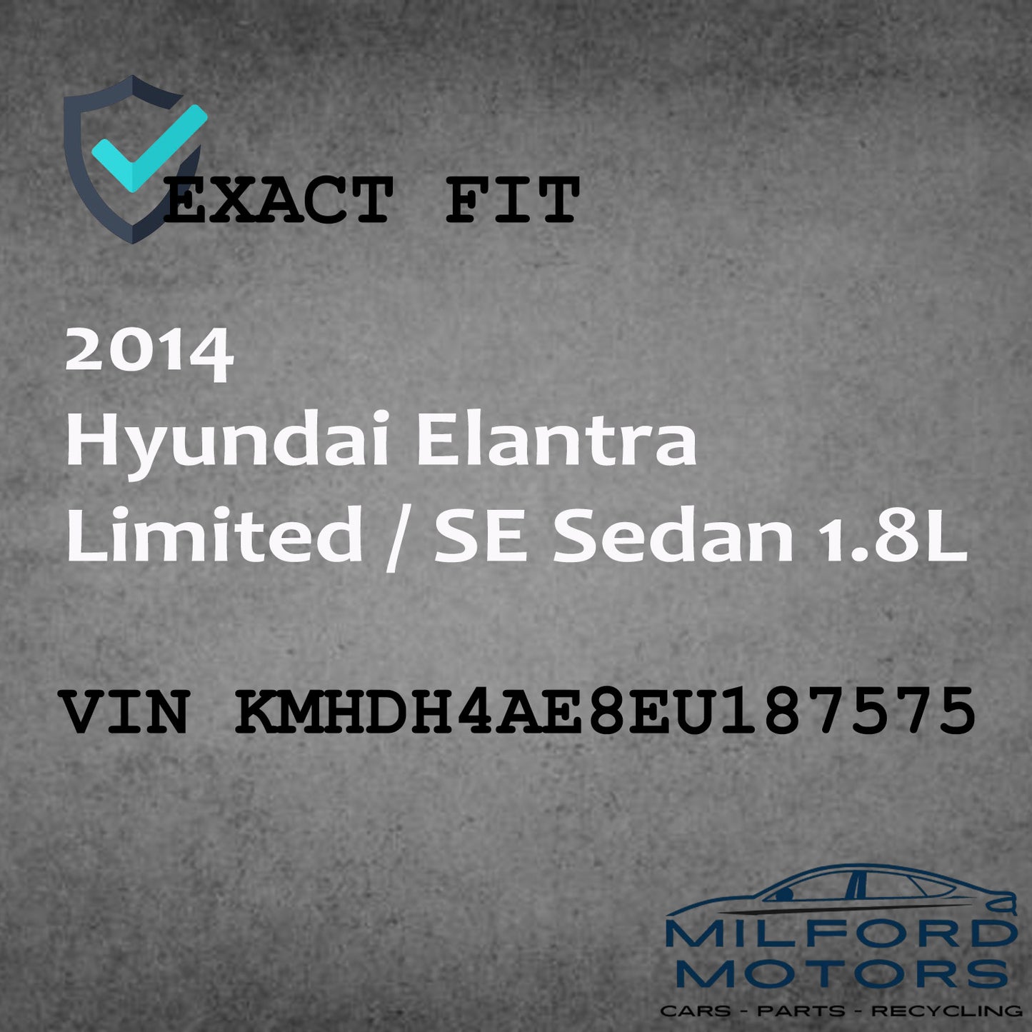 Engine ECM Electronic Control Module Fits 2014-2016 Hyundai Elantra 1.8L