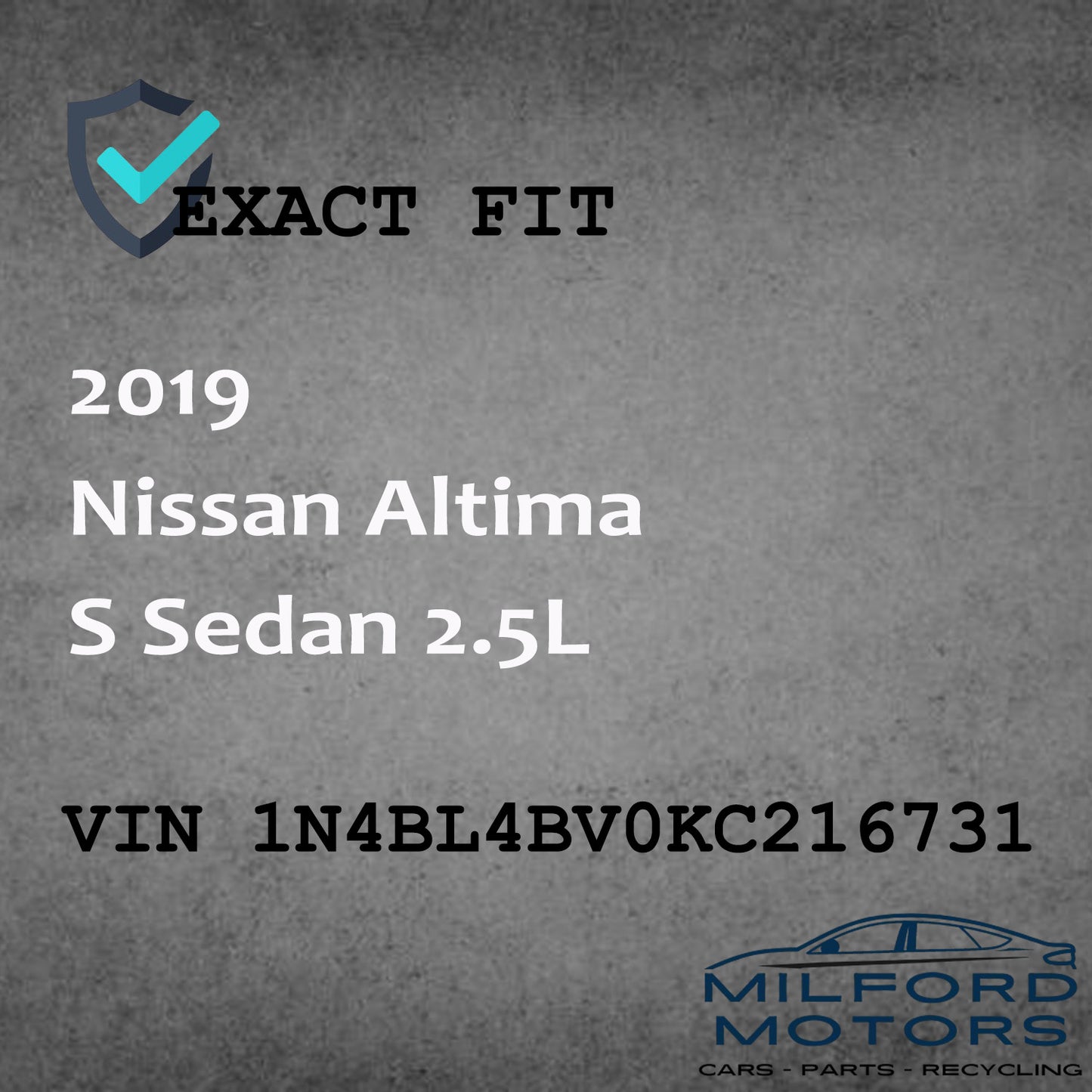 Used Audio Equipment Radio Receiver AM-FM Fits 2019-2020 Altima 2.5 S Sedan 2.5L