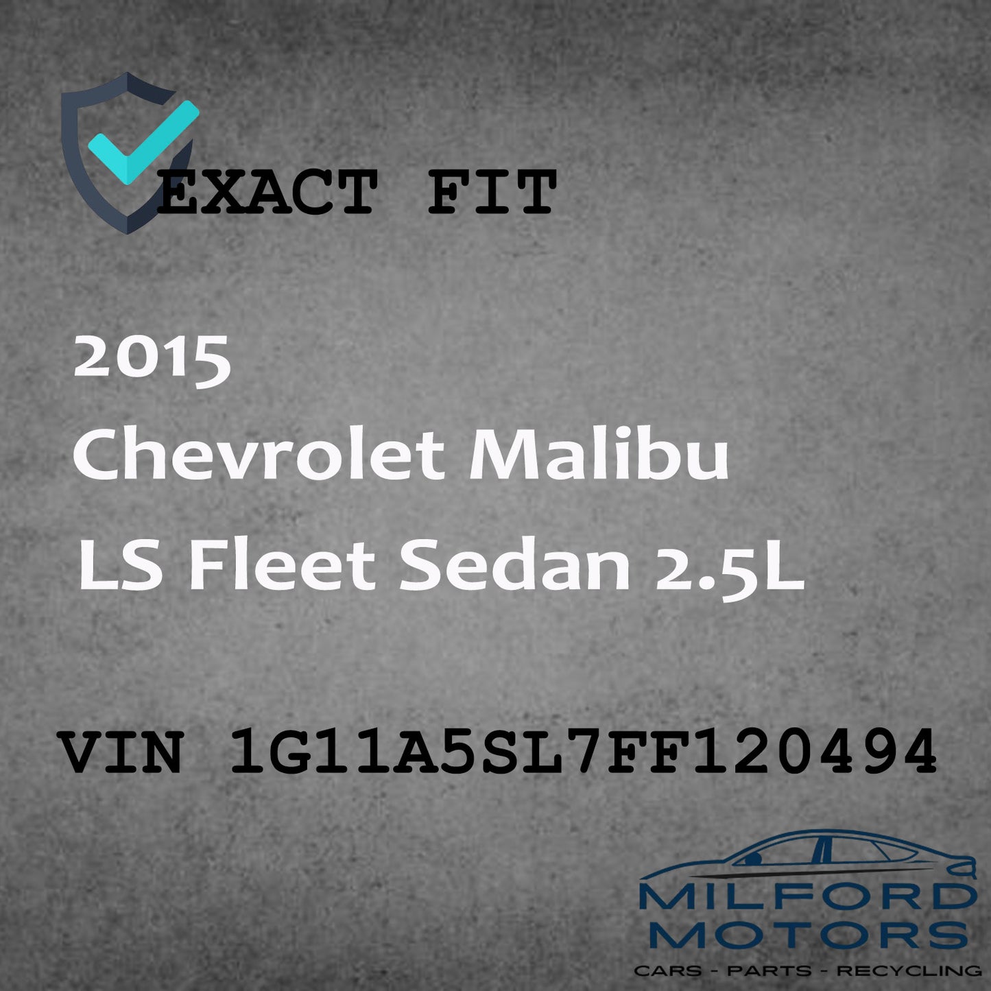 Black Semi Automatic Temperature Control Fits 14-2016 Chevy Malibu LS Fleet 2.5L