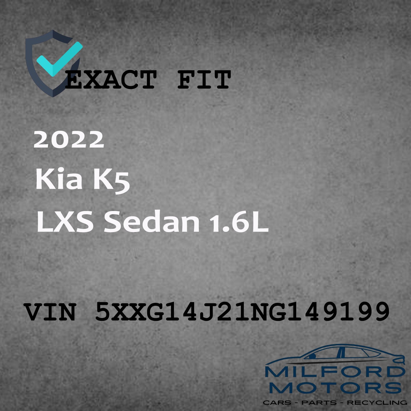 Black Temperature Control w/o Automatic Defog 2022-2024 Kia K5 LXS Sedan 1.6L