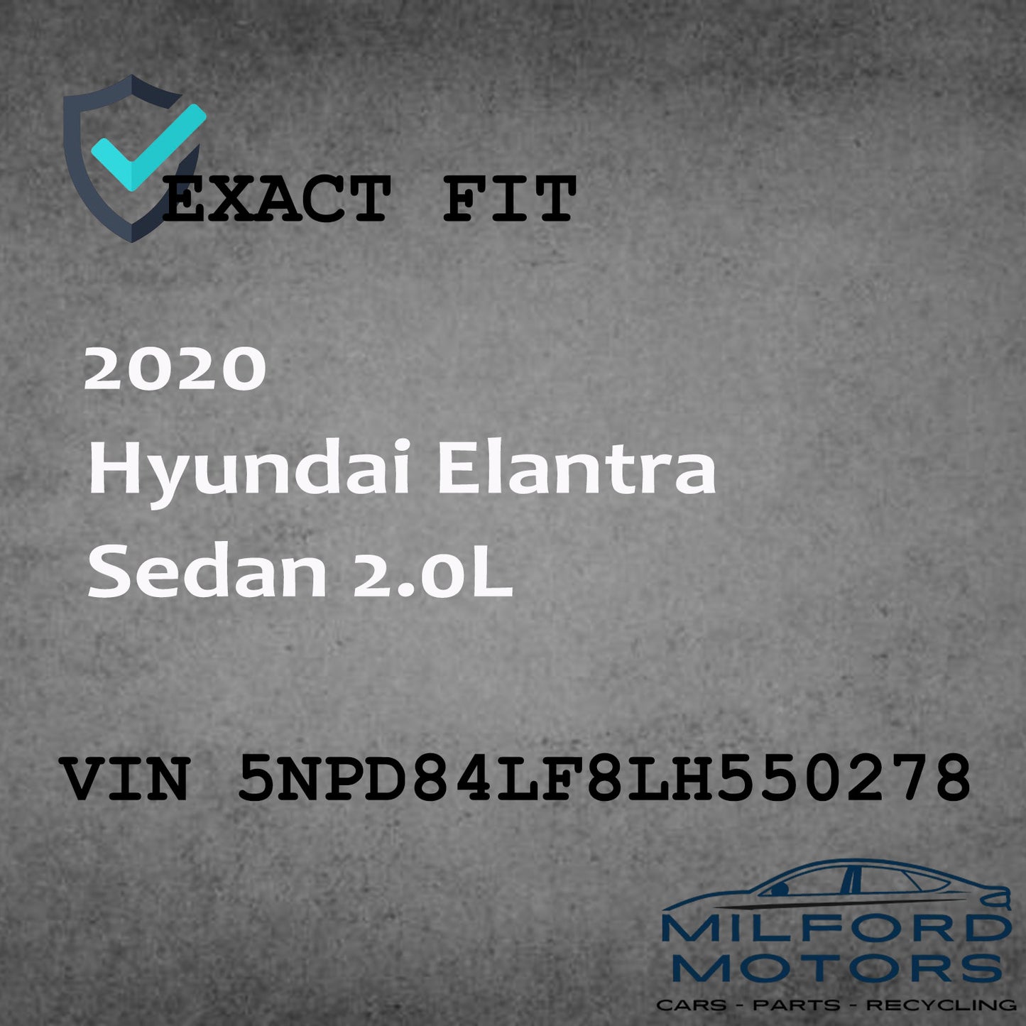 Used Audio Equipment Radio Receiver w/ Navigation 2019-2020 Elantra 2.0L