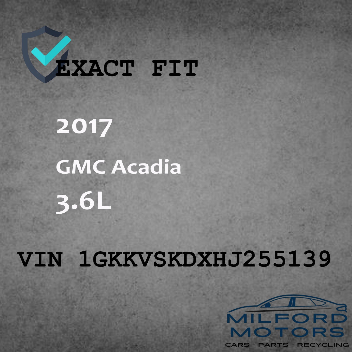 Passenger Side View Mirror Fits for 2013-2017 GMC Acadia 3.6L