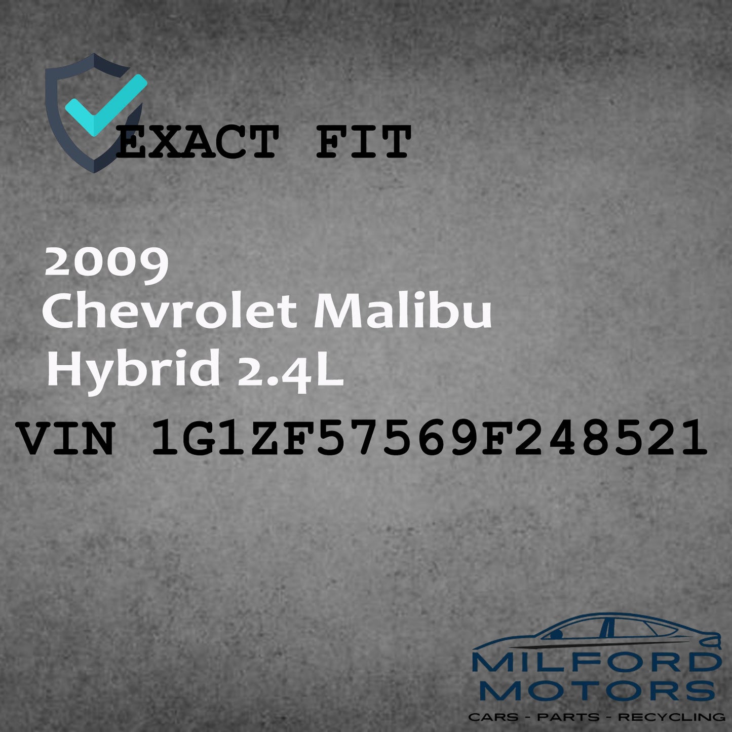 Passenger Side Headlamp Assembly 2008-2012 Chevrolet Malibu Hybrid 2.4L