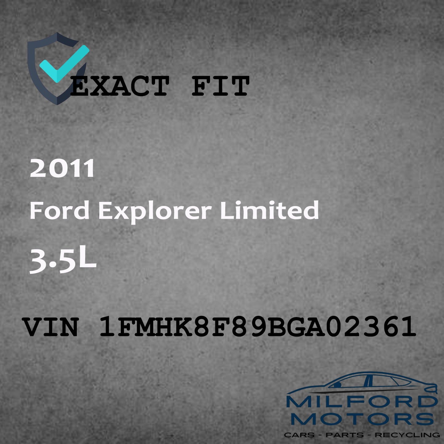 Driver Side View Mirror Fits for 2011-2015 Ford Explorer Limited 3.5L