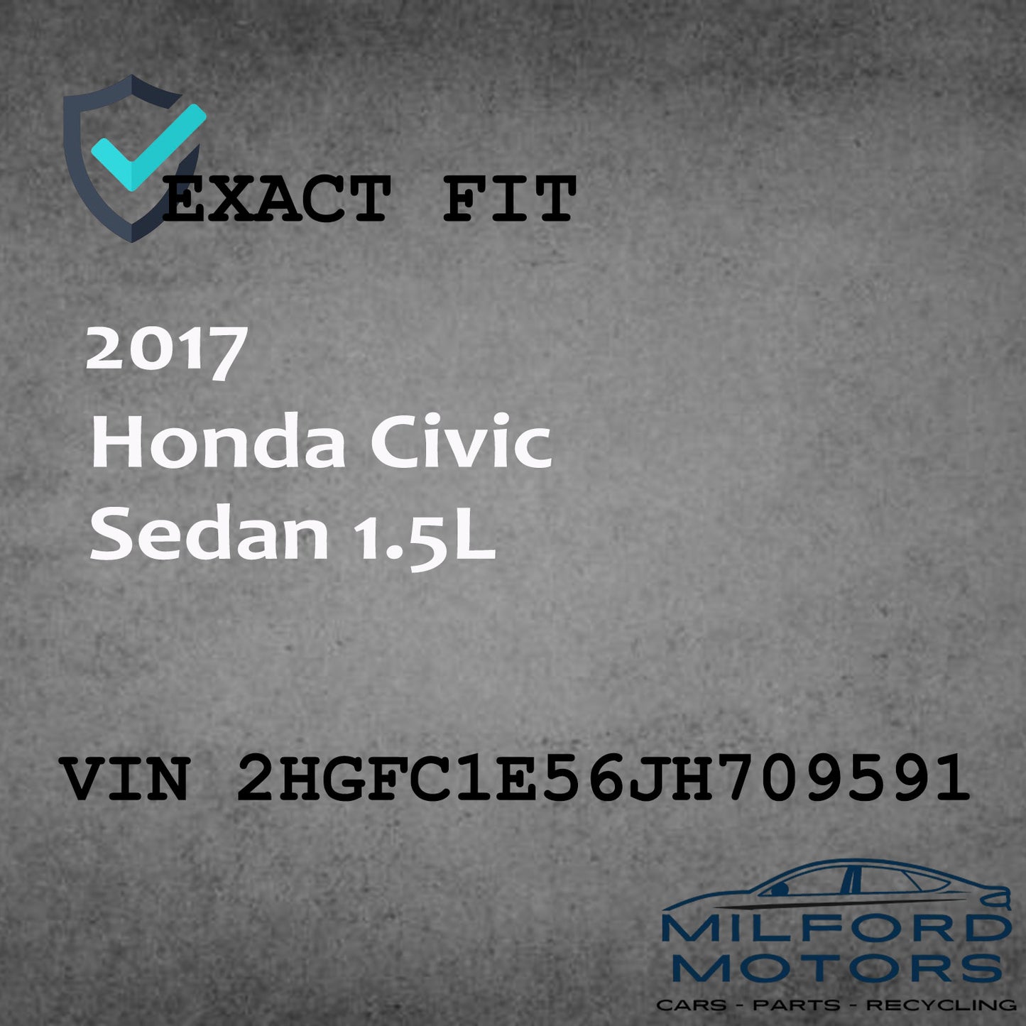 Instrument Speedometer Head/Cluster Fits 2017-2019 Honda Civic Sedan 1.5L