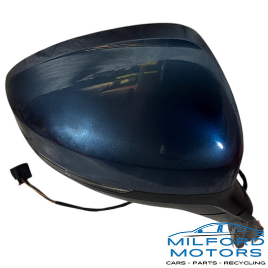 2018-2021 VW Tiguan Passenger Side Mirror Blue OEM  Power Adjust
