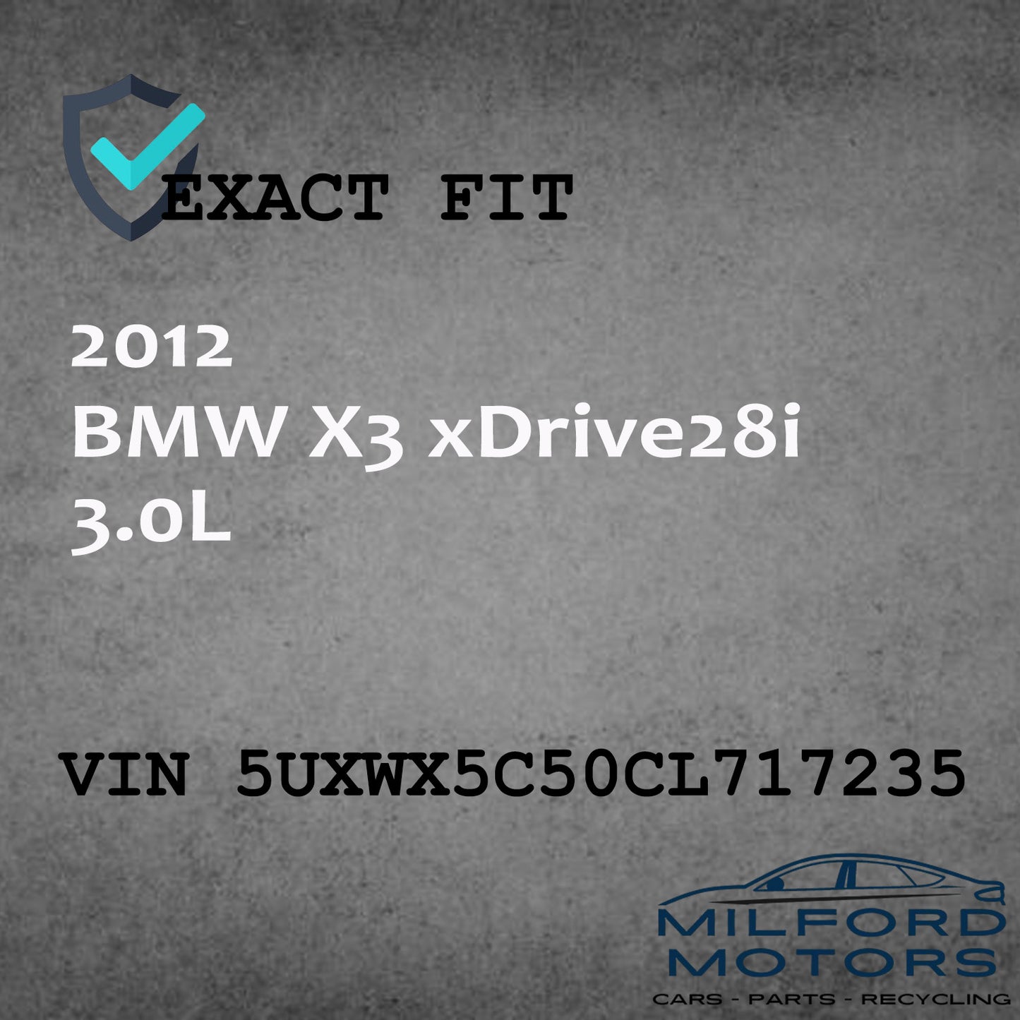 Speedometer Cluster w/ Navigation Fits 2012-2013 BMW 528i 535i 550i X3 84K