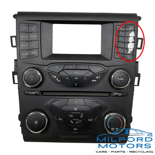 Used Audio Radio w/ Temperature Control Fits 2014 Ford Fusion SE Sedan 1.5L