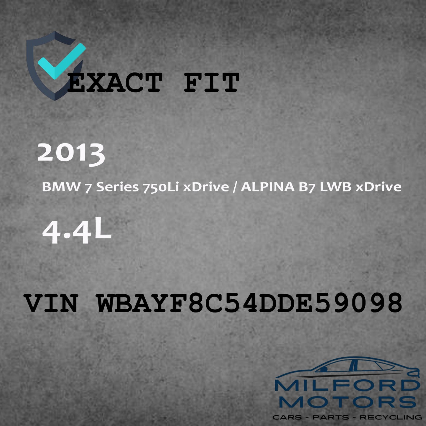 Used 10.25" Front Info-GPS Display Screen Fits for 2013-2015 BMW 7 Series 4.4L