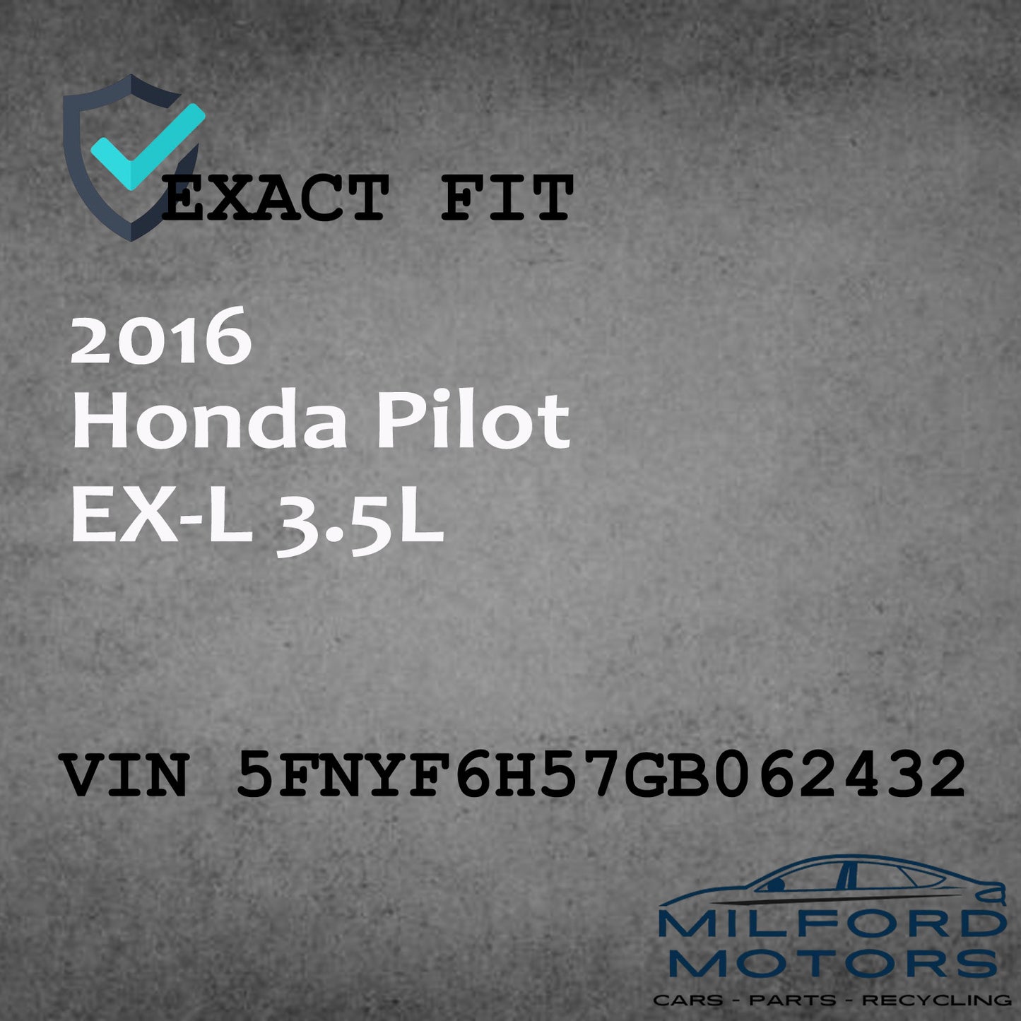 Electronic Control Module (ECM) Fits 2016 Honda Pilot EX-L 3.5L A.W.D