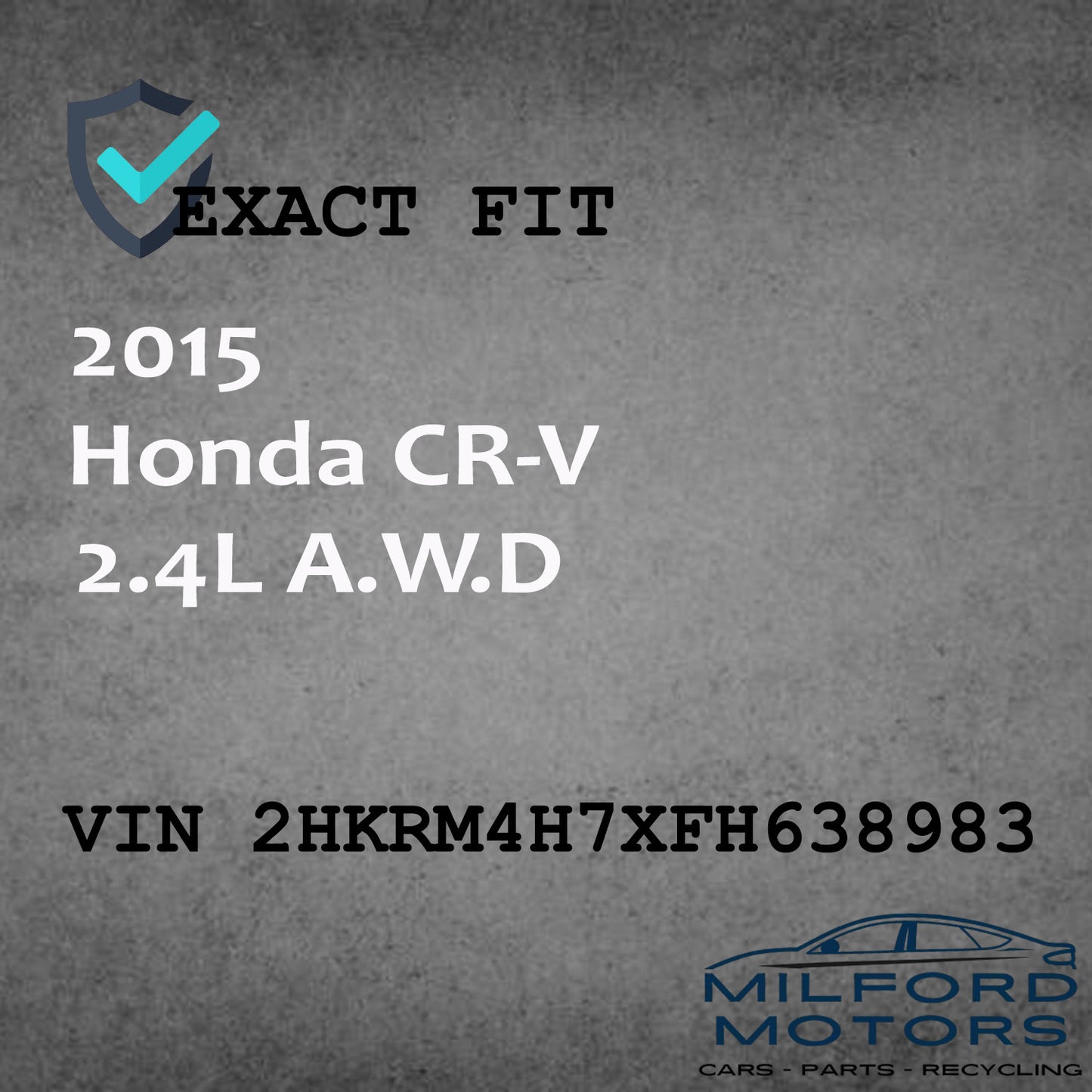 Electronic Control Module (ECM) Fits 2015 Honda CR-V 2.4L A.W.D