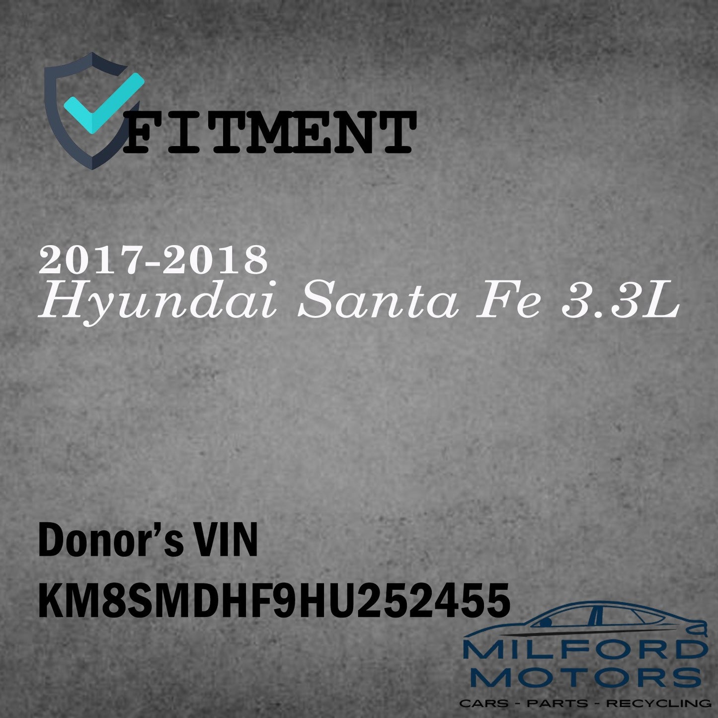 Electronic Control Module Engine/Motor Fits 2017-2018 Hyundai Santa Fe 3.3L