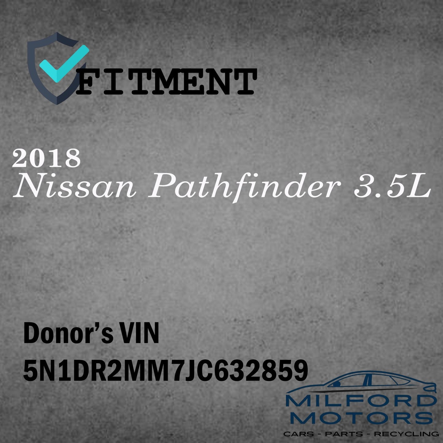 Rear Driver Side Window Switch Fits 2018 Nissan Pathfinder 3.5L
