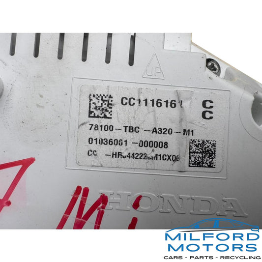 Instrument Speedometer Head/Cluster Fits 16-18 Honda Civic Turbo 1.5L 167K Miles