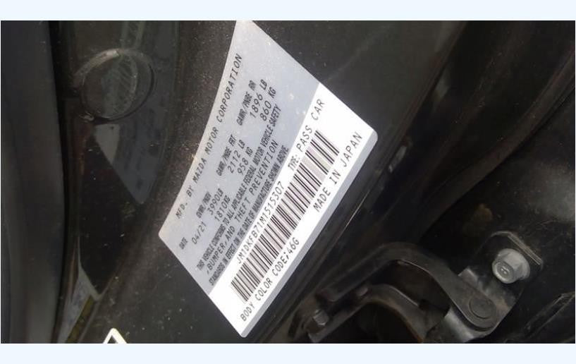 Passenger Side Front Door Assembly Fits 2016-2022 Mazda CX-3 2.0L