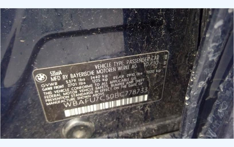 Right Side Front Electric Door Fits 11-2016 BMW 528i 535i 550i ActiveHybird 5 M5